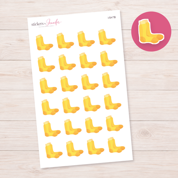 Yellow Socks Planner Stickers | I-5478