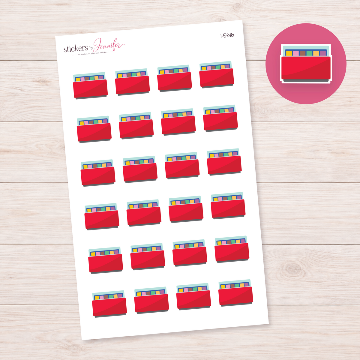 Ice Cream Display Freezer Planner Stickers | I-5616