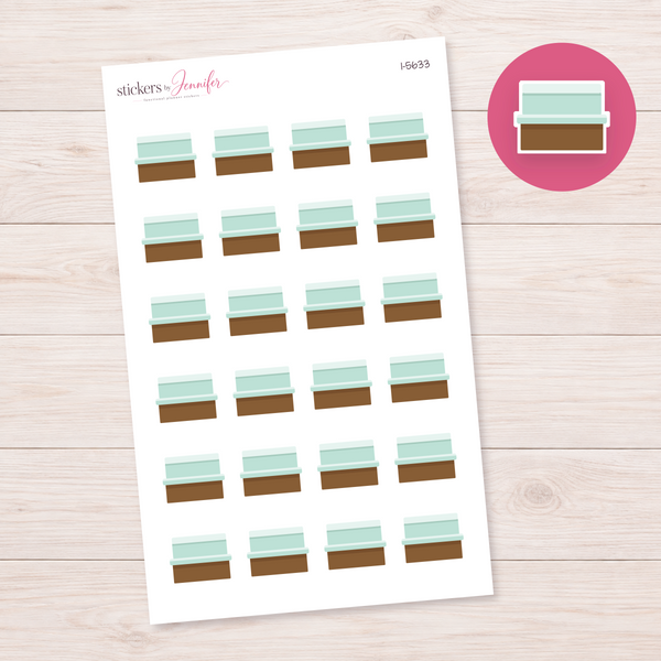 Ice Cream Shop Counter Planner Stickers | I-5633