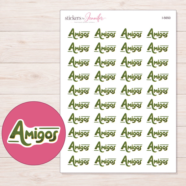 I-5650 planner sticker sheet with enlarged sticker detail