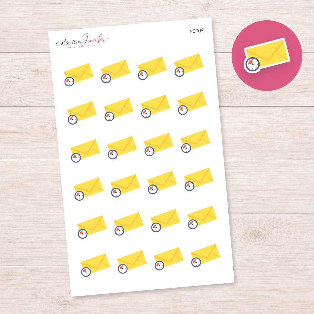 Timed Mail Reminder Planner Stickers | I-5709