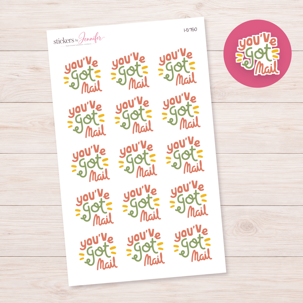 You’ve Got Mail Lettering Planner Stickers | I-5750