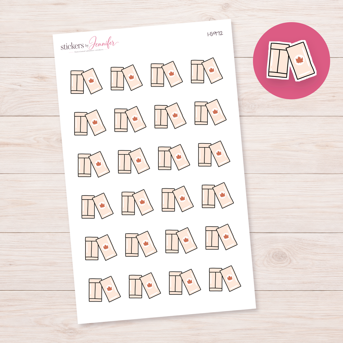Autumn Envelope Pair Planner Stickers | I-5972
