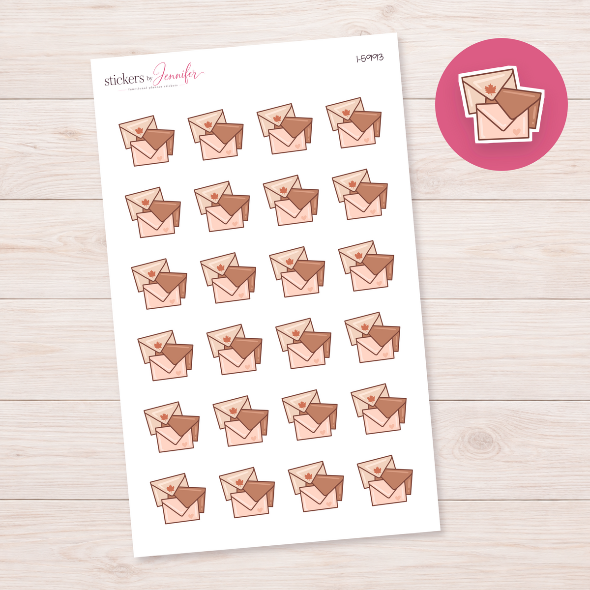 Autumn Happy Mail Planner Stickers | I-5993