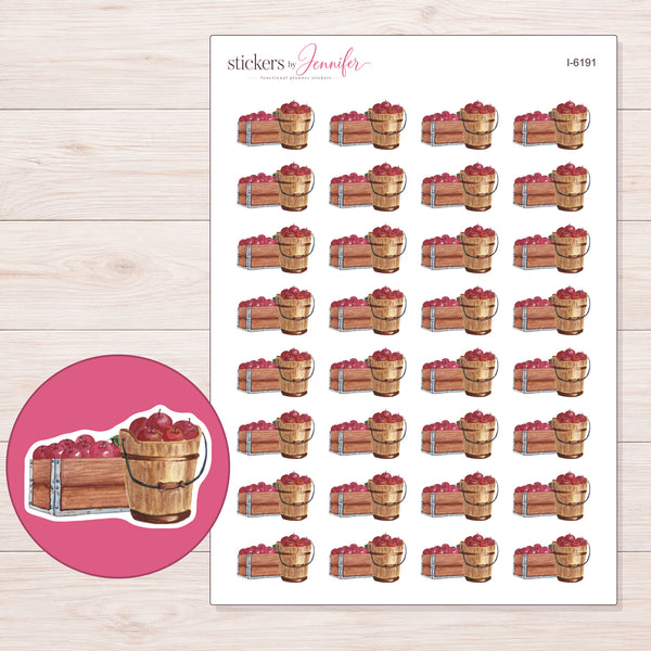 I-6191 planner sticker sheet with enlarged sticker detail