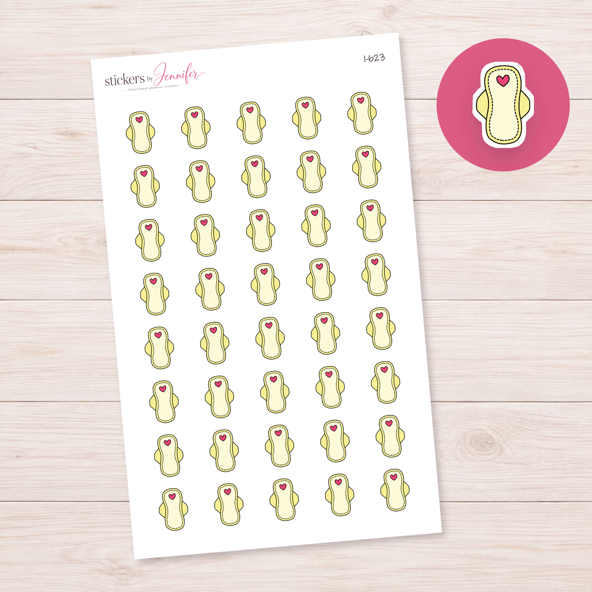 Yellow Pad Planner Stickers | I-623
