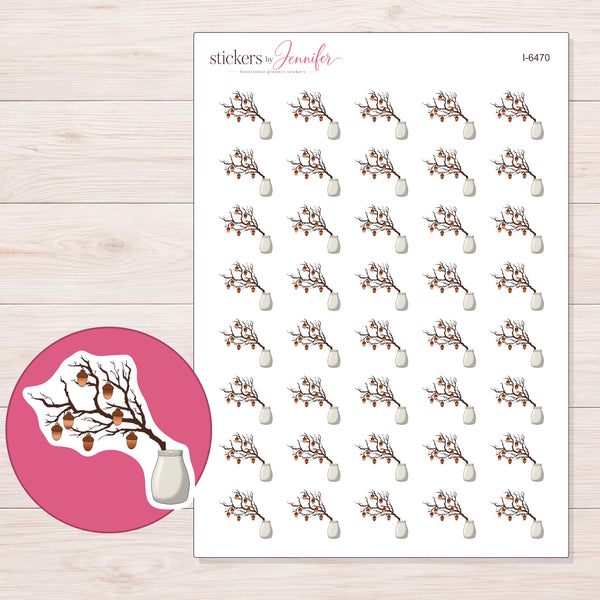 I-6470 planner sticker sheet with enlarged sticker detail