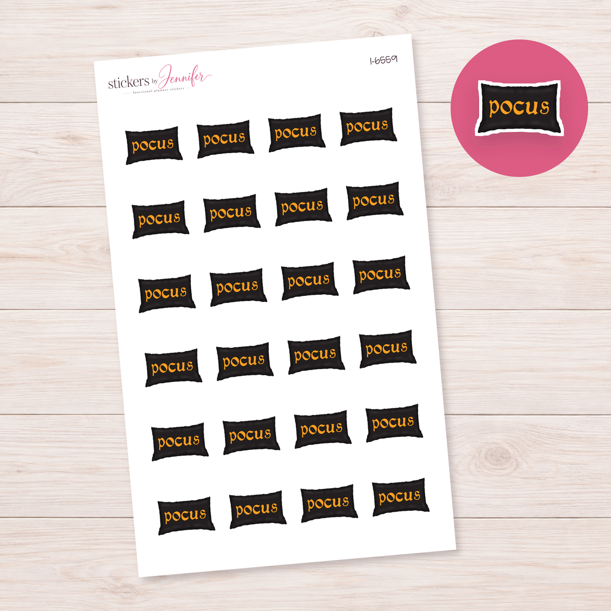 Pocus Pillow Planner Stickers | I-6559