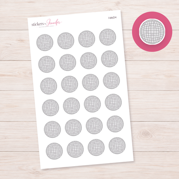 Disco Ball Planner Stickers | I-6624