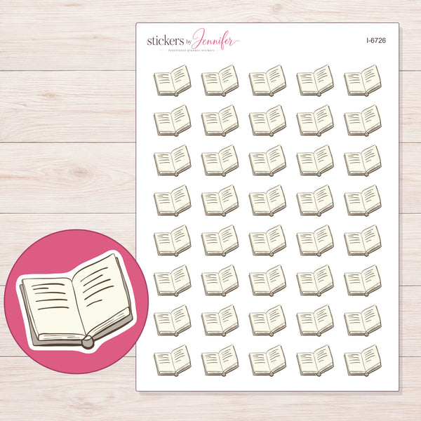 I-6726 planner sticker sheet with enlarged sticker detail