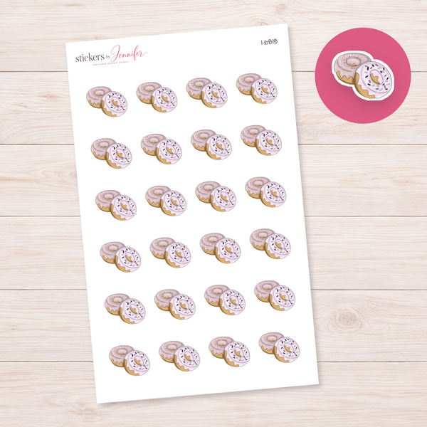 Two Frosted Donuts Planner Stickers | I-6818