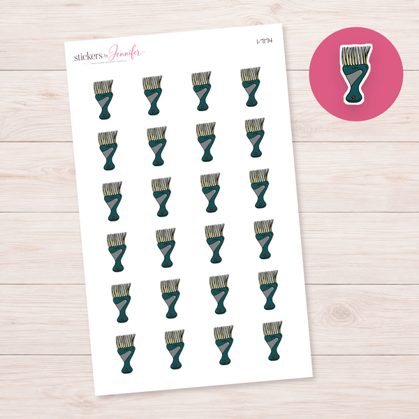 Wide Hair Pick Planner Stickers | I-7174