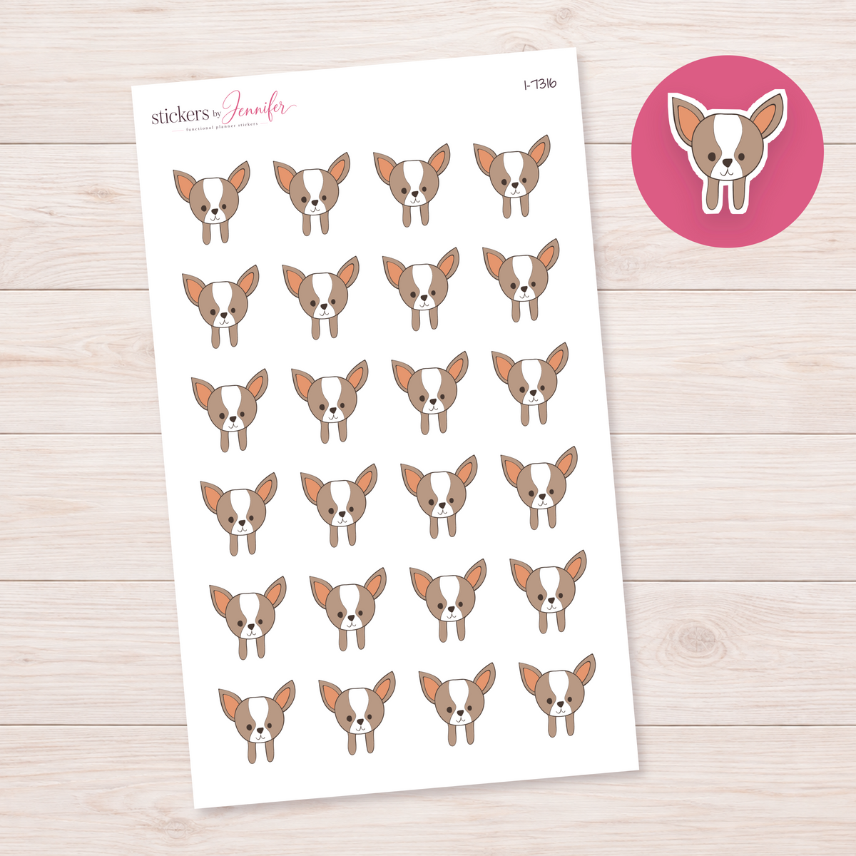 Little Chihuahua Planner Stickers | I-7316