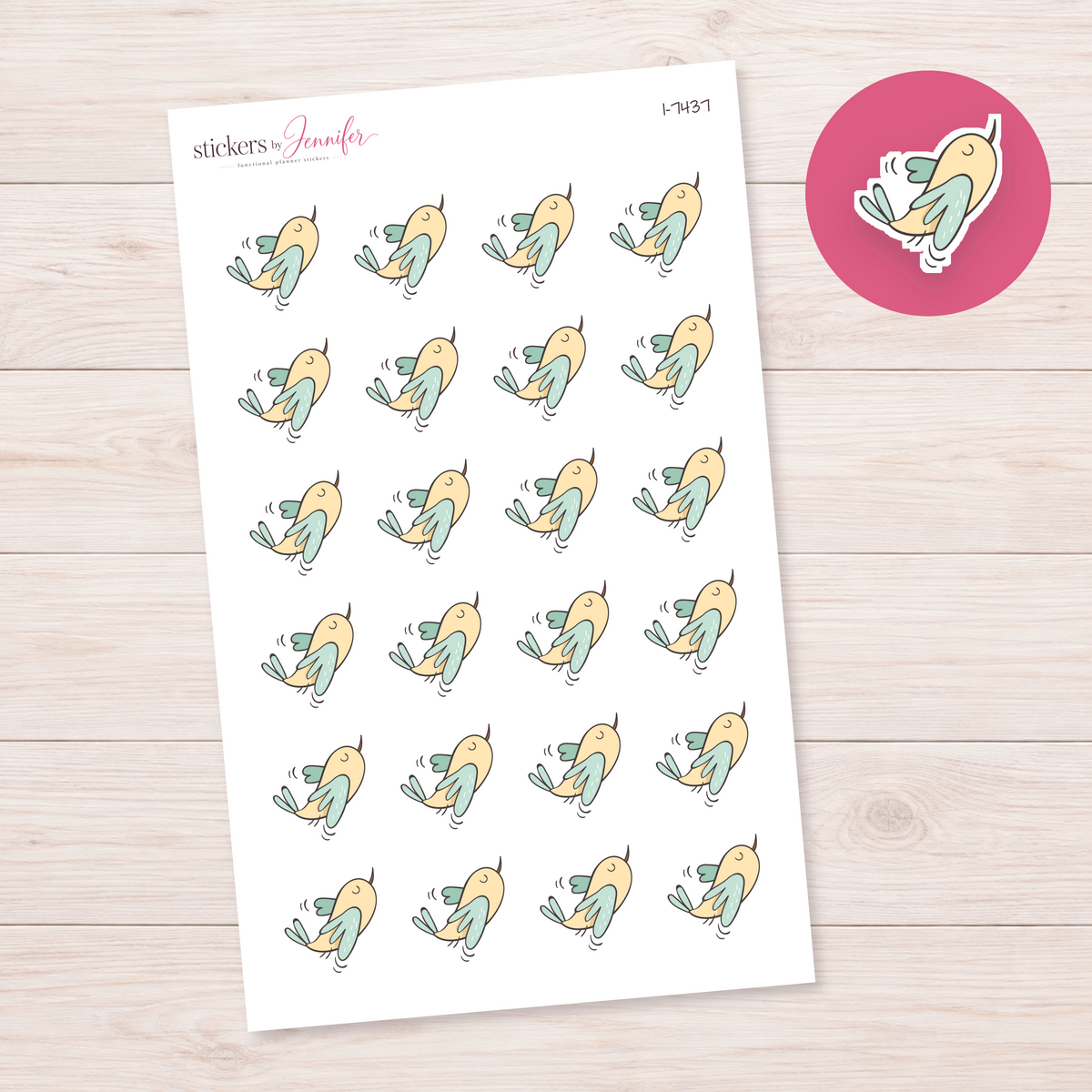 Little Flying Bird Planner Stickers | I-7437