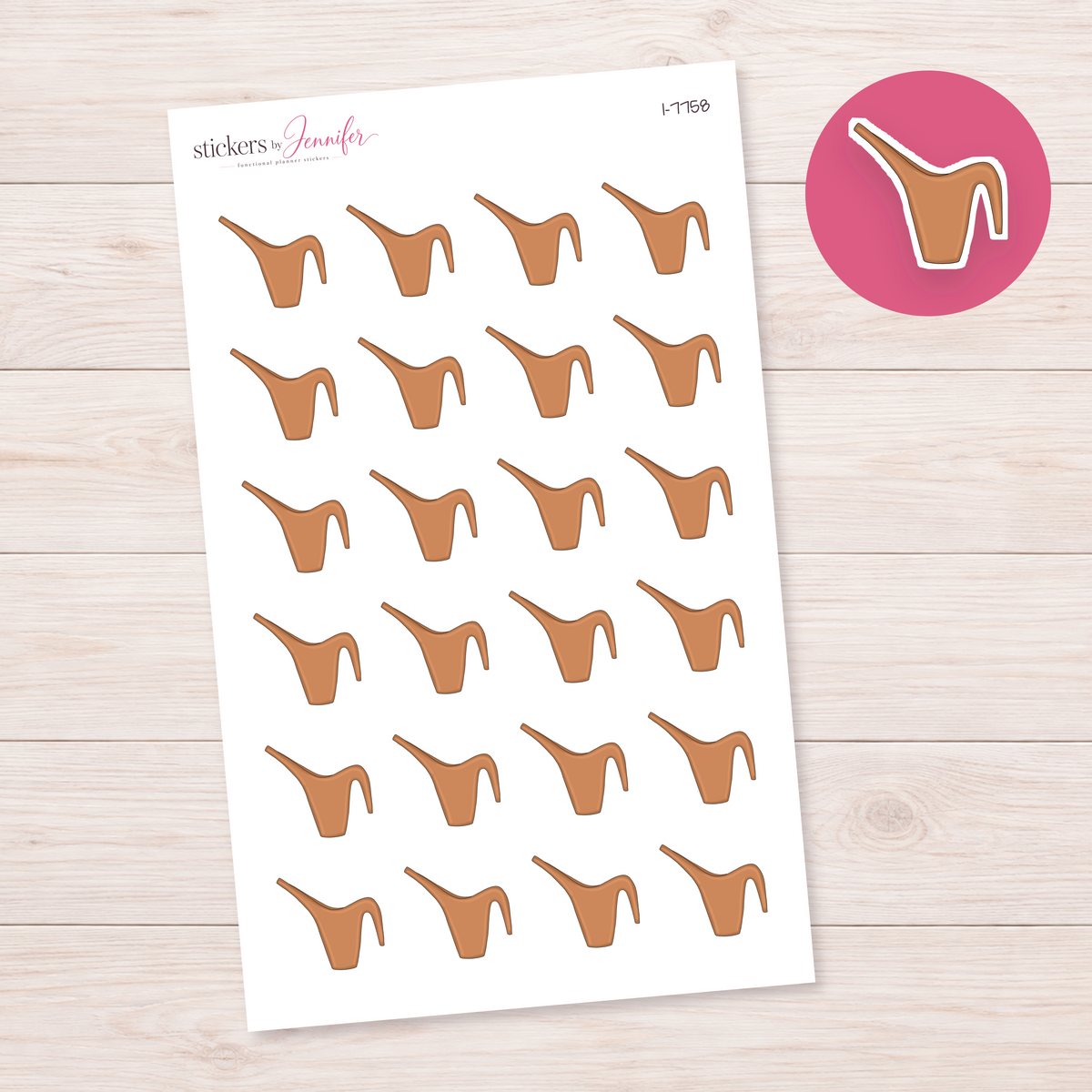 Terracotta Watering Pitcher Planner Stickers | I-7758