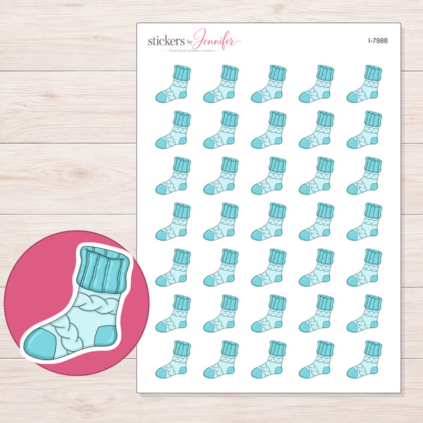 I-7988 planner sticker sheet with enlarged sticker detail