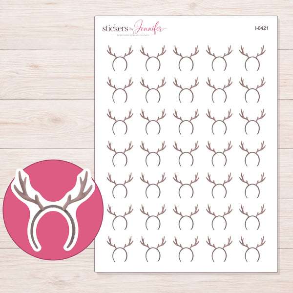 I-8421 planner sticker sheet with enlarged sticker detail