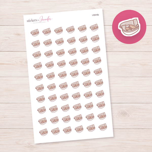 Snack Bowl Planner Stickers | I-8446