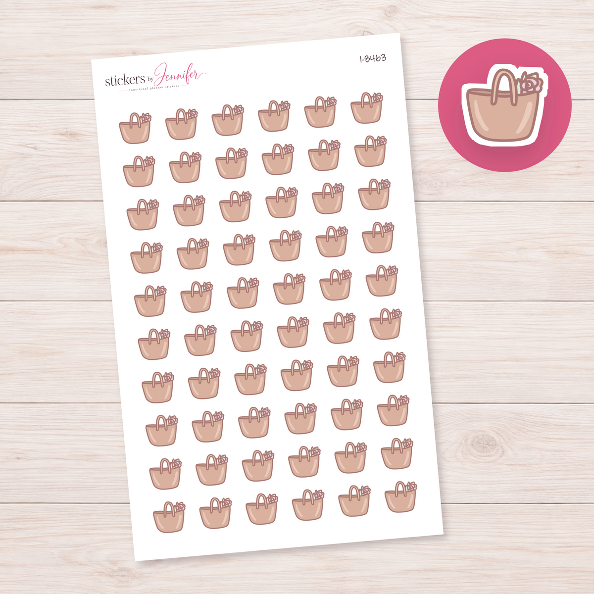 Flower Garden Tote Planner Stickers | I-8463