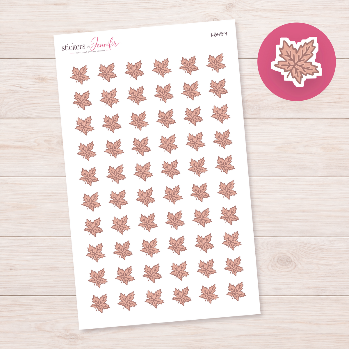 Maple Leaf Planner Stickers | I-8489