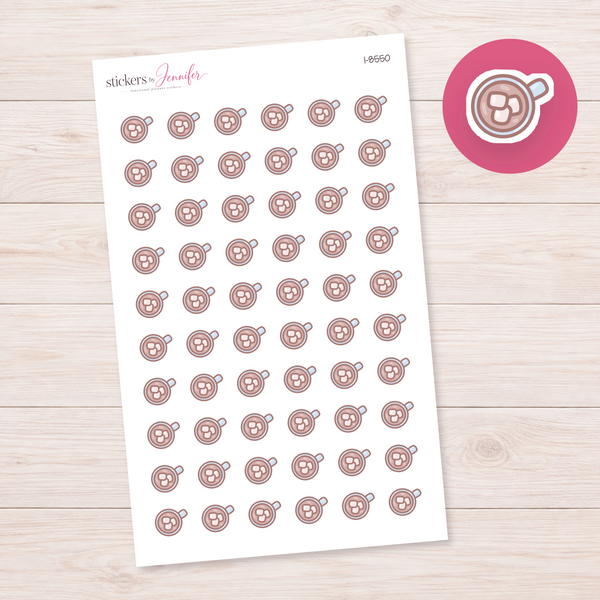 Hot Chocolate with Marshmallows Planner Stickers | I-8550