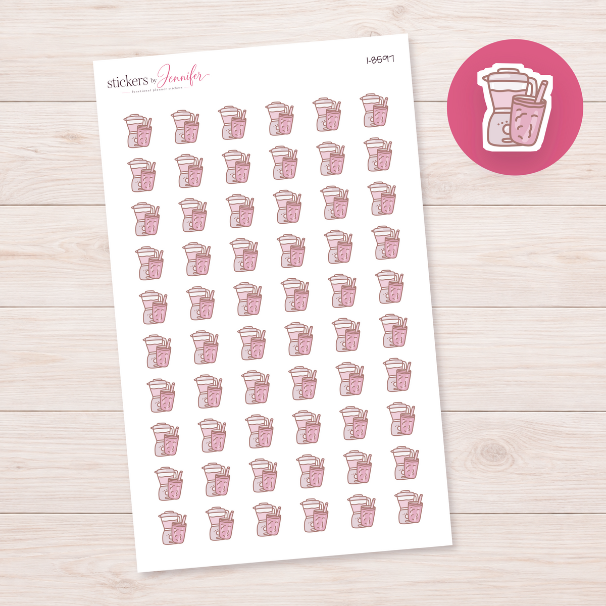 Blender and Smoothie Planner Stickers | I-8597