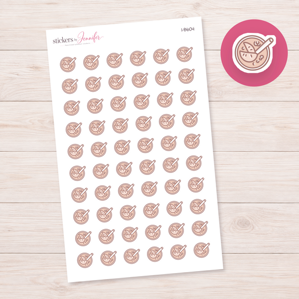 Fruit Yogurt Bowl Planner Stickers | I-8604
