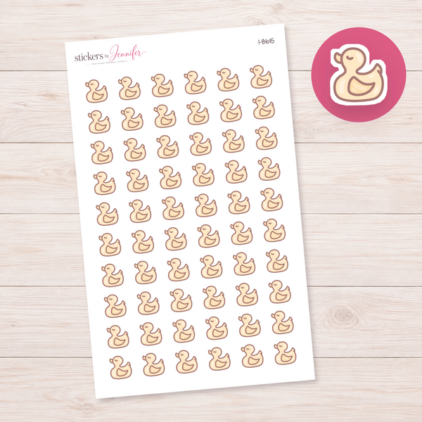 Yellow Rubber Duck Planner Stickers | I-8615