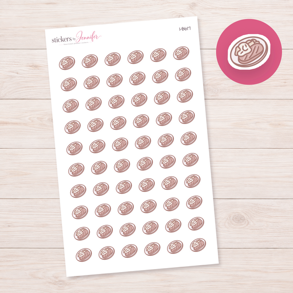 Steak and Egg Plate Planner Stickers | I-8617