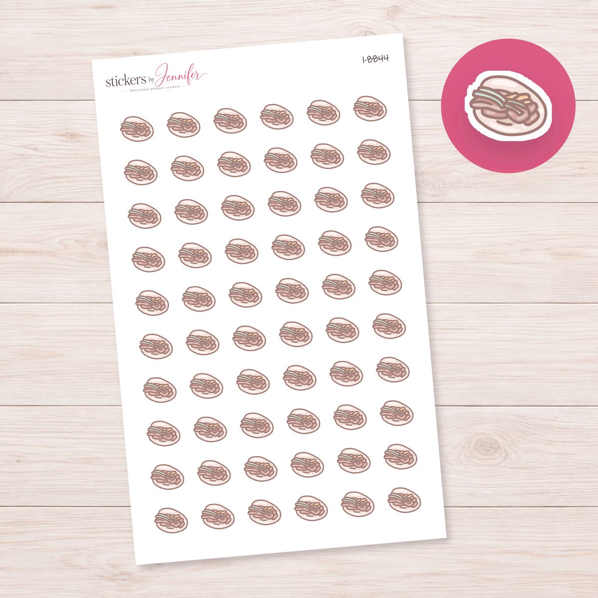 Filled Bao Bun Planner Stickers | I-8844