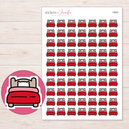 Bed Planner Stickers | I-8854 — 5 × 7 inch sheet and enlarged sticker detail