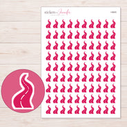 Pink Winding Road Planner Stickers | I-9045 — 5 × 7 inch sheet and enlarged sticker detail
