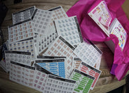 Overstock Box 48 stickers 1 Reusable Sticker Album and 1 Cotton Tote Bag