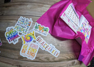 Overstock Box 48 stickers 1 Reusable Sticker Album and 1 Cotton Tote Bag