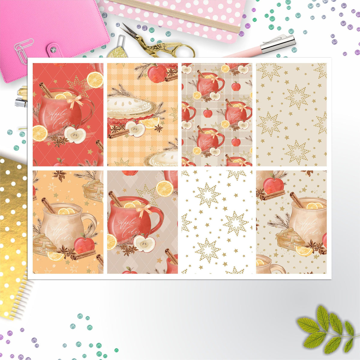 Apple Cider Full Box Big Happy Planner, Erin Condren, Classic Happy Planner