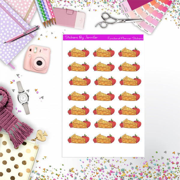 Apple Pie Stickers, Planner Stickers, Journal Stickers, Functional Planner Stickers, Stationary Stickers