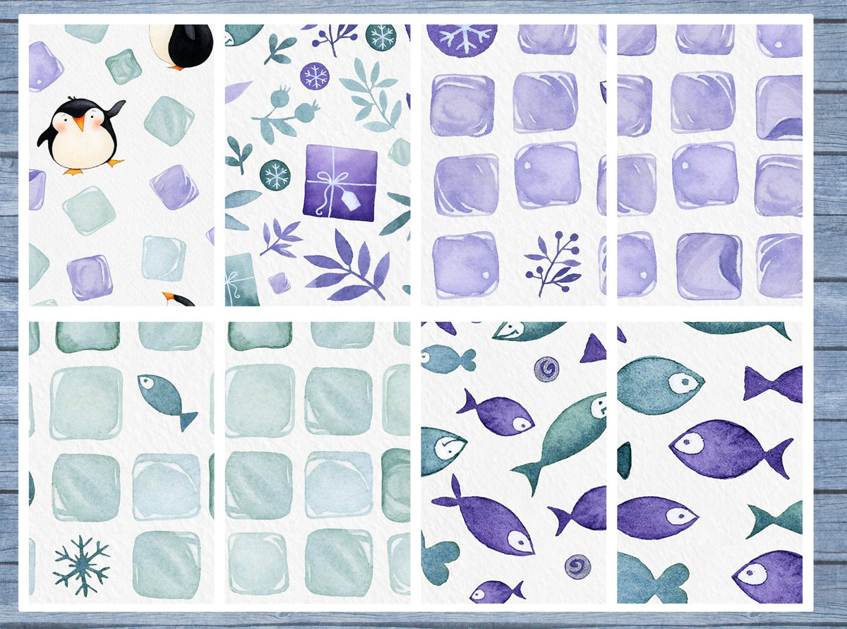 Arctic Full Box Planner Stickers, Big Happy Planner, Erin Condren, Classic Happy Planner