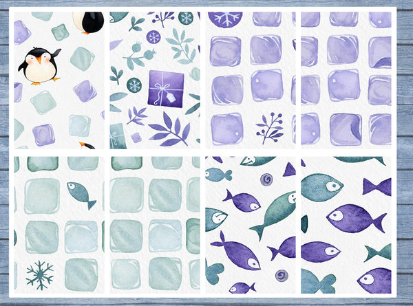 Arctic Full Box Planner Stickers, Big Happy Planner, Erin Condren, Classic Happy Planner