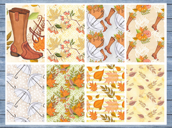 Autumn Full Box Planner Stickers, Big Happy Planner, Erin Condren, Classic Happy Planner