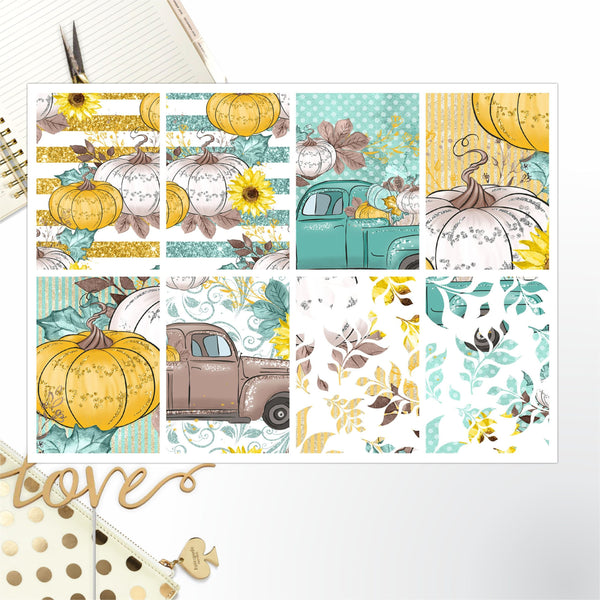 Autumn Yellow Full Box Big Happy Planner, Erin Condren, Classic Happy Planner
