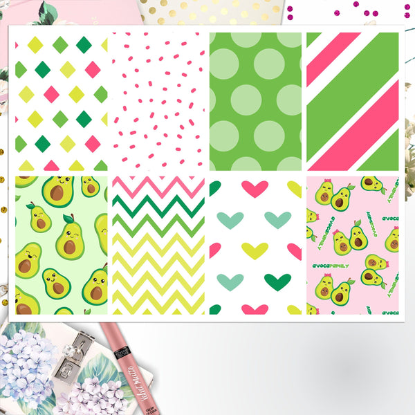 Avacado Full Box Big Happy Planner, Erin Condren, Classic Happy Planner