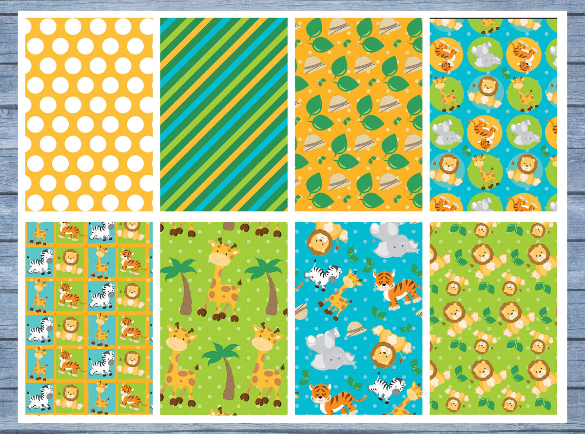 Baby Safari Full Box Planner Stickers, Big Happy Planner, Erin Condren, Classic Happy Planner