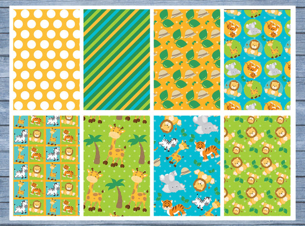 Baby Safari Full Box Planner Stickers, Big Happy Planner, Erin Condren, Classic Happy Planner