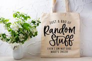 Bag of Random Stuff 100% Cotton Tote Bag