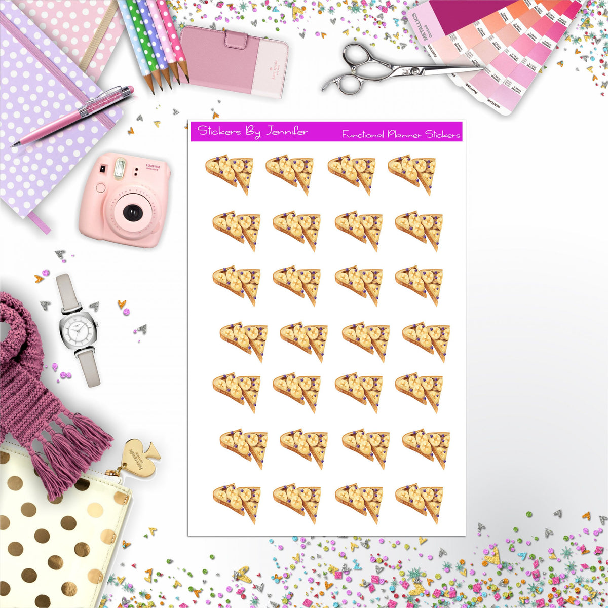 Banana Bread Planner Stickers