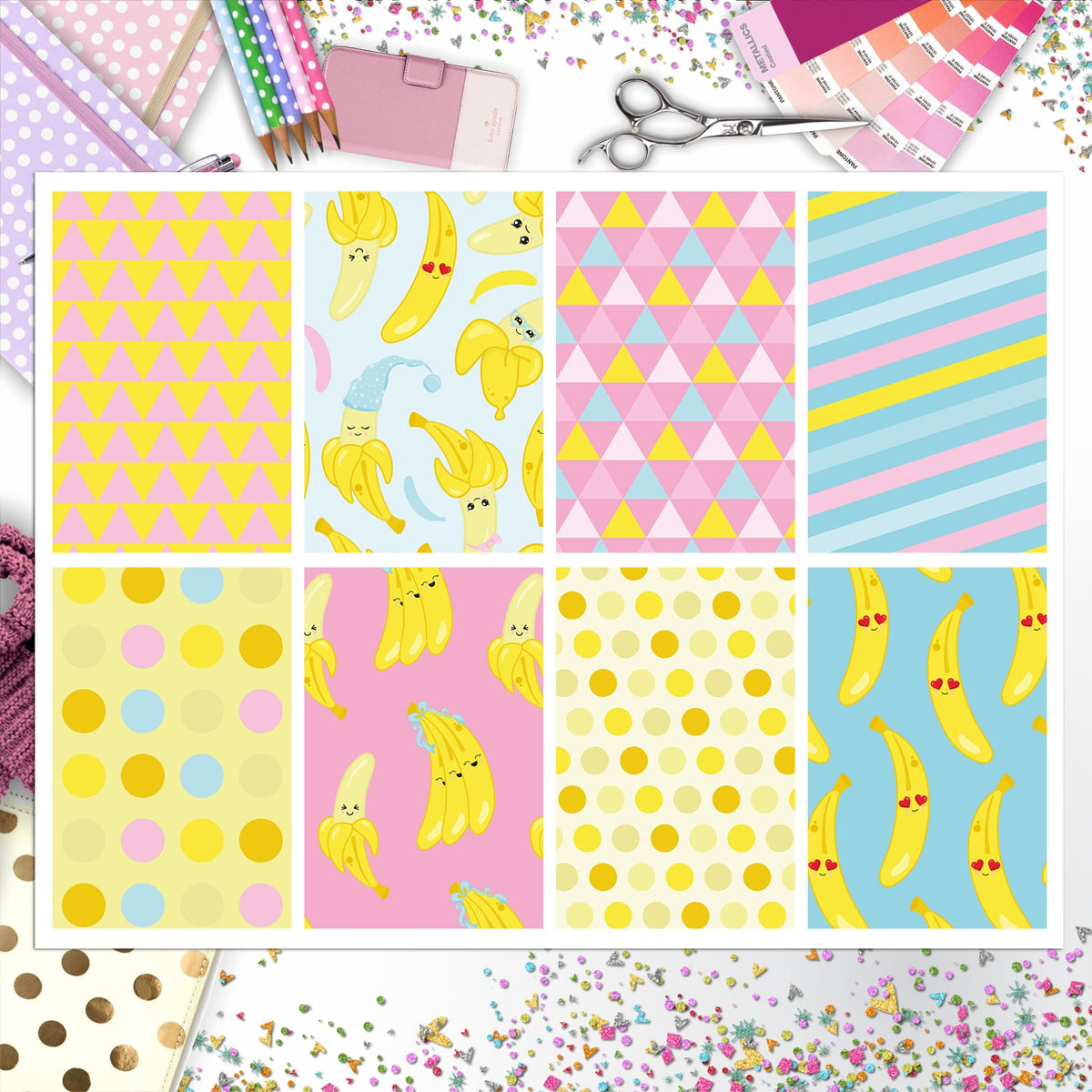 Bananas Full Box Big Happy Planner, Erin Condren, Classic Happy Planner