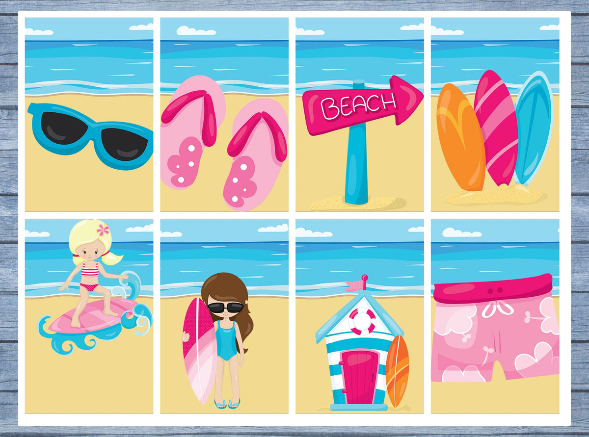 Beach Full Box Planner Stickers, Big Happy Planner, Erin Condren, Classic Happy Planner