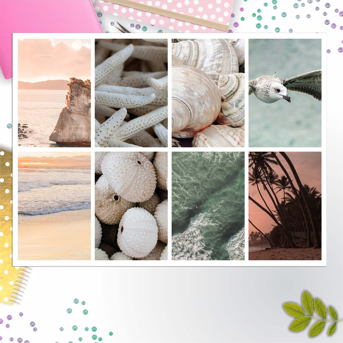 Beach Life Full Box Big Happy Planner, Erin Condren, Classic Happy Planner
