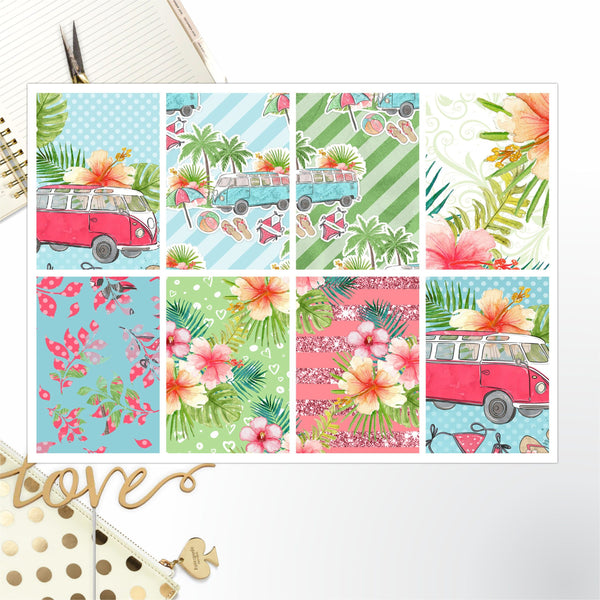 Beach Van Full Box Big Happy Planner, Erin Condren, Classic Happy Planner