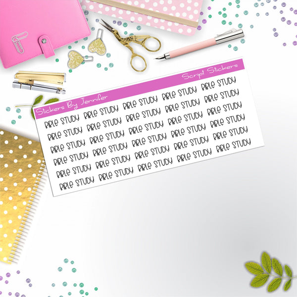 Bible Study Script Stickers, Typography Stickers, Planner Stickers